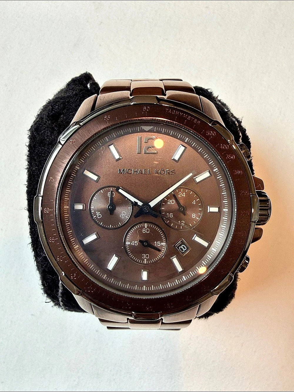 Michael Kors Lexington Chronograph Brown Ion-Plated Stainless Steel Watch